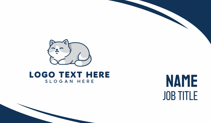 Cute Cat Kitten Business Card