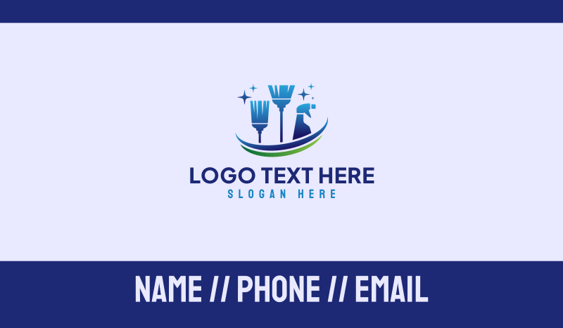 Janitor Cleaning Service Business Card