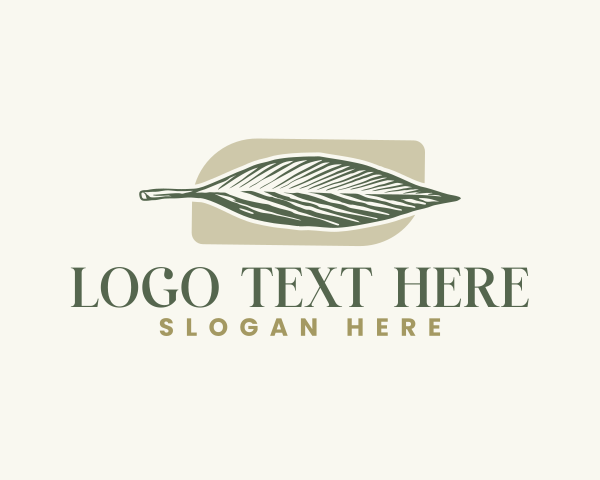 Artisanal Olive Leaf Design